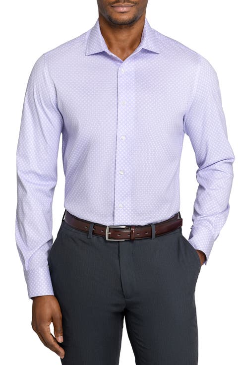 Slim Fit Cross Geo Reworked Button-Up Shirt