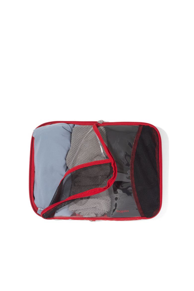 2 Medium / 1 Large Compression Packing Cubes Travel Set, Alternate, color, SCARLET