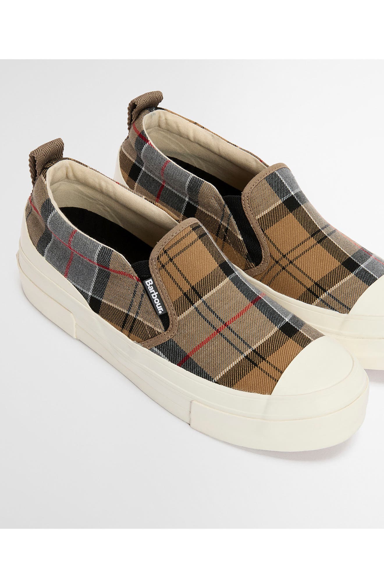 Barbour Cowan Canvas Slip-On Sneaker, Alternate, color, Dress Tartan