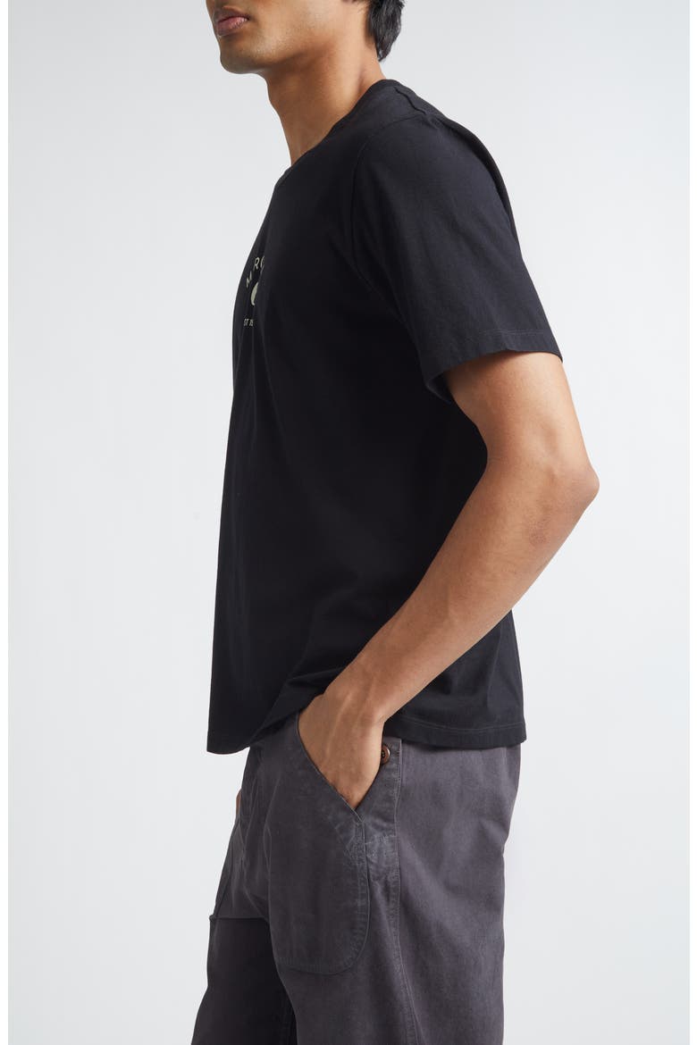 Signature Embroidered Logo Graphic T-Shirt, Alternate, color, BLACK