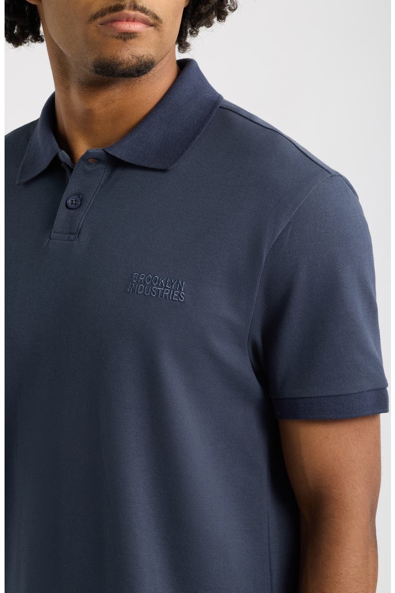 Cotton Polo, Alternate, color, OMBRE BLUE