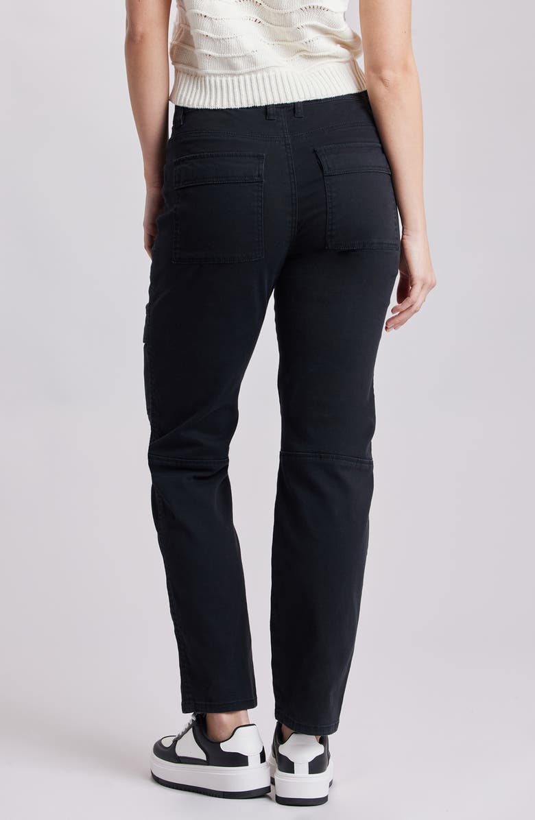 UNIONBAY Bobby Stretch Cotton Twill Cargo Pants, Alternate, color, Black