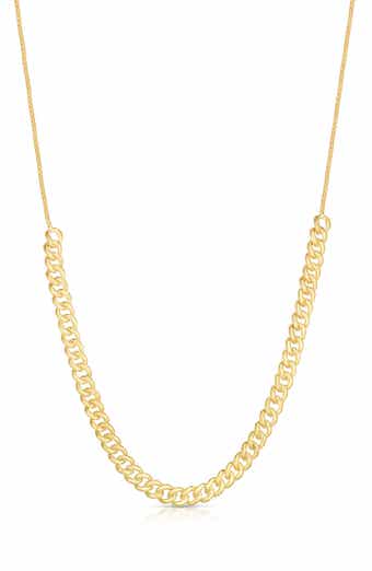 Adjustable Curb Chain Frontal Necklace