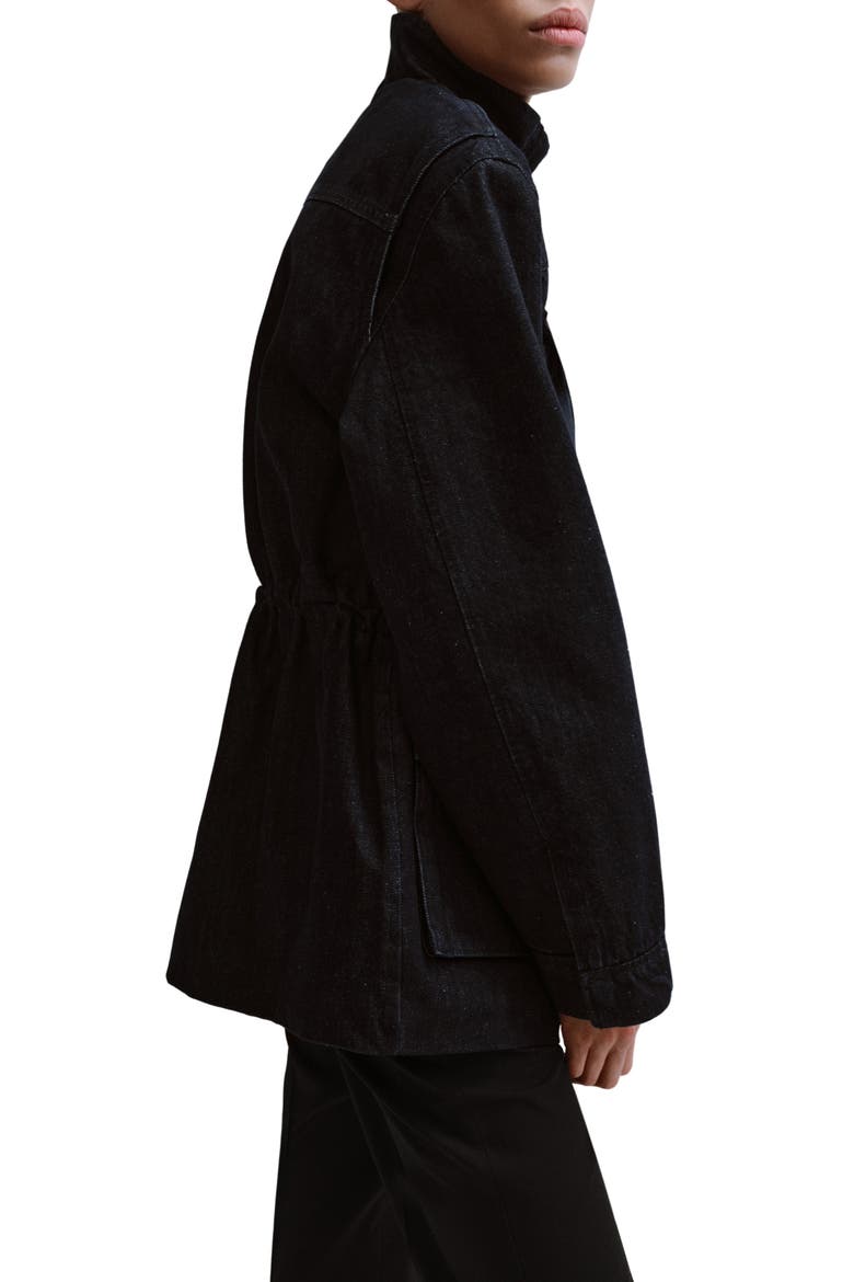 Oversize Denim Barn Jacket, Alternate, color, OPEN BLUE