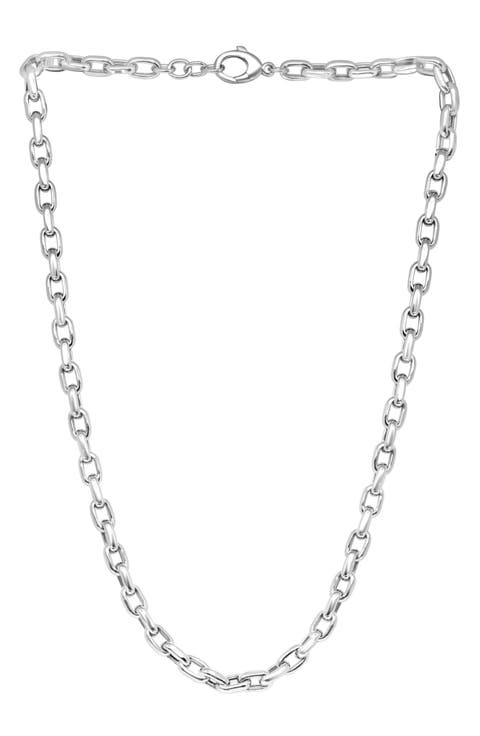 Men's Sterling Silver Chain Necklace