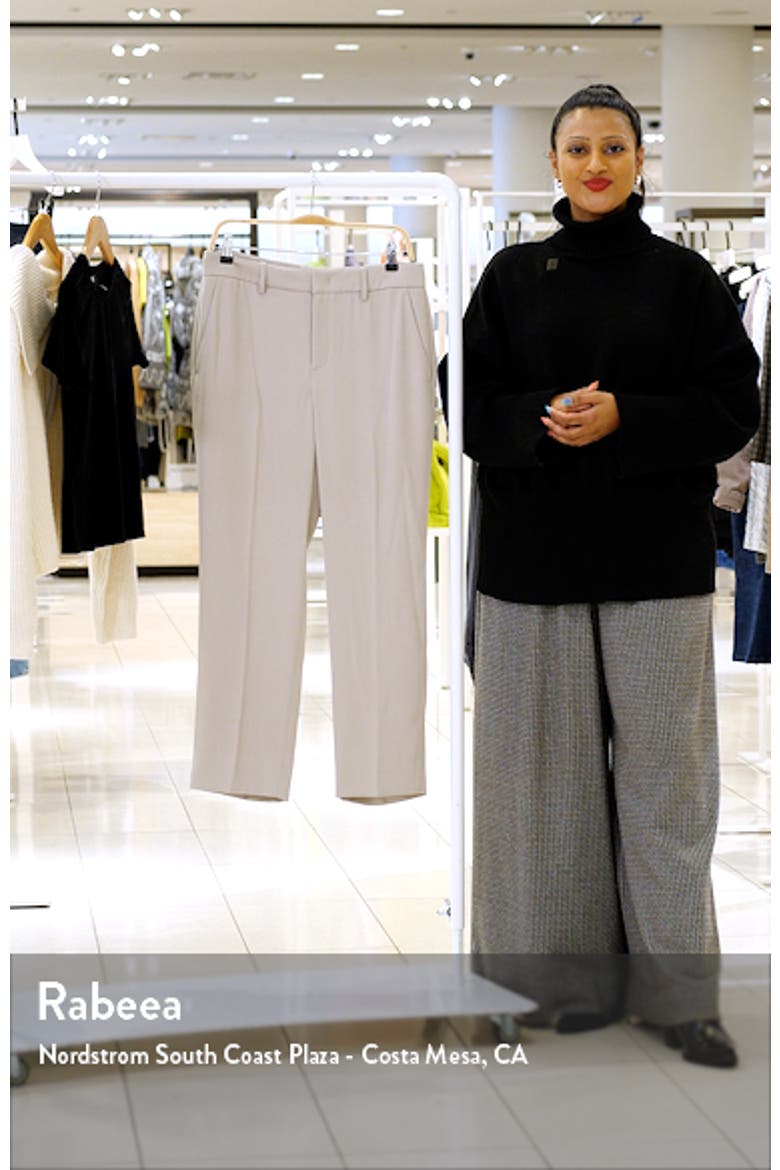 Tailored Straight Leg Crepe Pants video