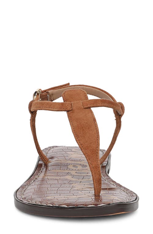 Sam Edelman Gigi Womens Metallic Snake Print Thong Sandals In Brown
