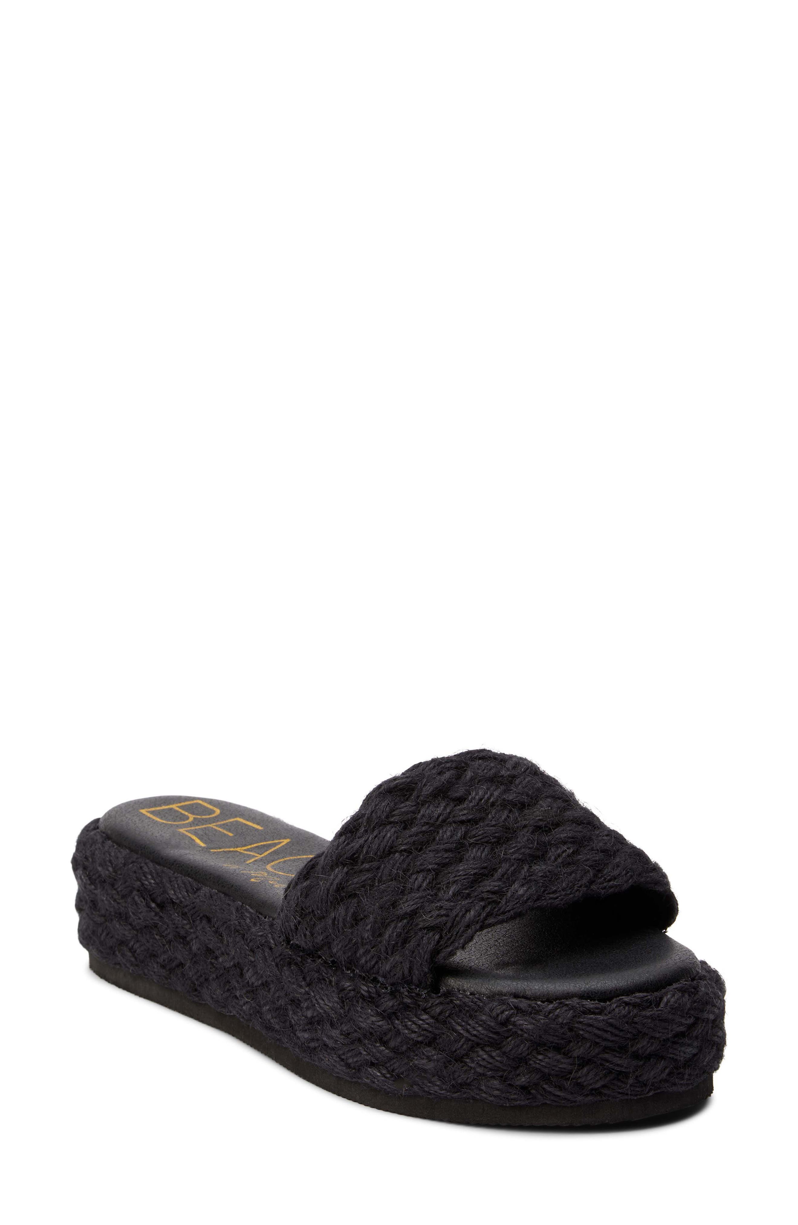 BEACH BY MATISSE Caspia Espadrille Platform Slide Sandal, Main, color, 