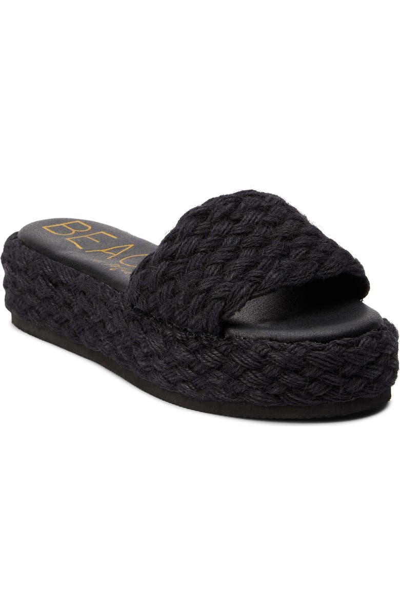 BEACH BY MATISSE Caspia Espadrille Platform Slide Sandal, Main, color,