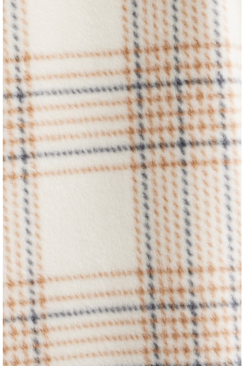 Plaid Fleece Jacket, Alternate, color, TAUPE PLAID