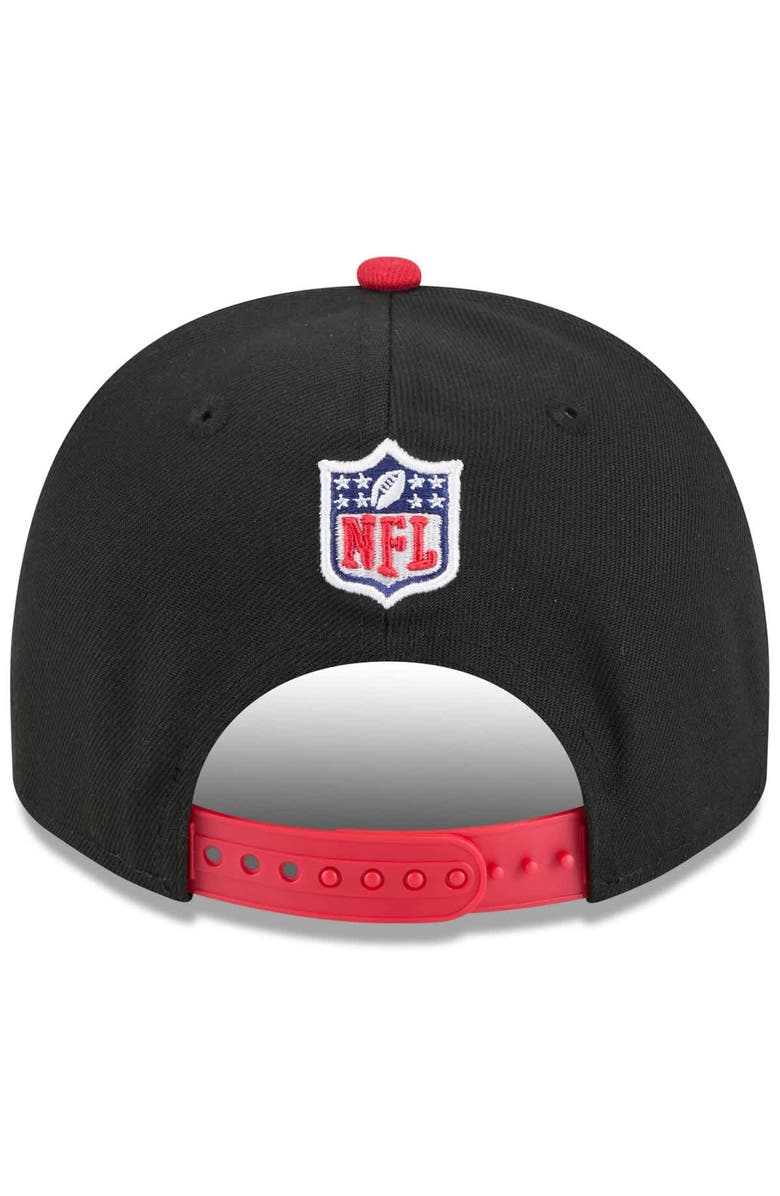 New Era Men's New Era  Black/Scarlet San Francisco 49ers 2025 NFL Draft A-Frame 9FIFTY Snapback Hat, Alternate, color, 