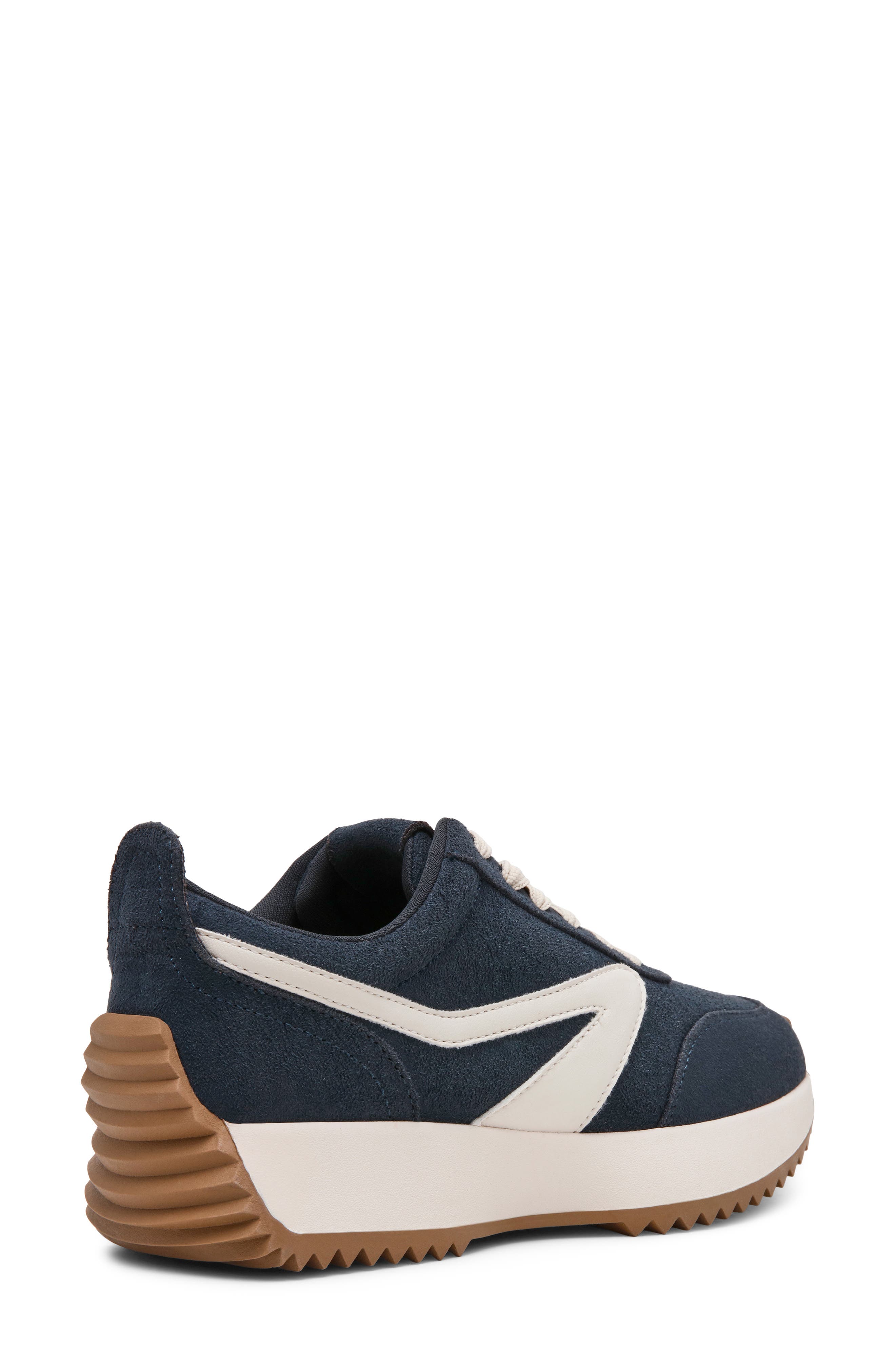 Bynx Sneaker, Alternate, color, NAVY FAUX SUEDE