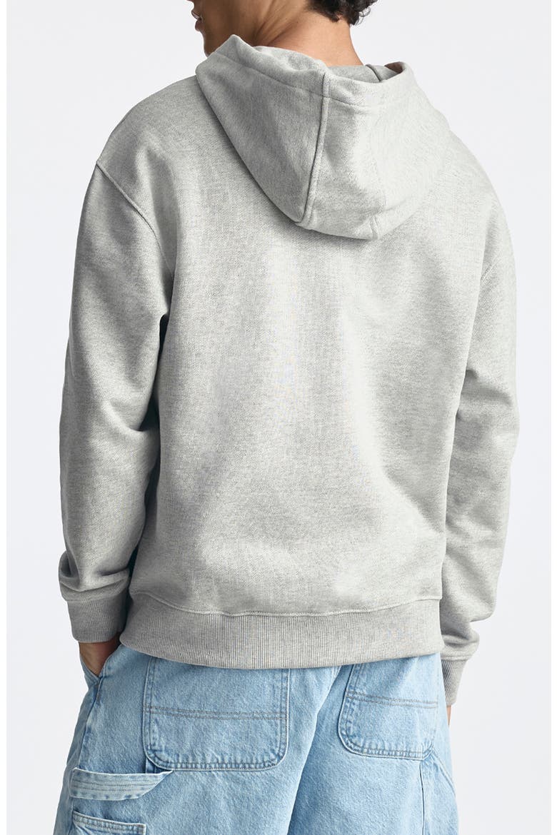 Logo Cotton Zip Hoodie, Alternate, color, LIGHT GREY MELANGE
