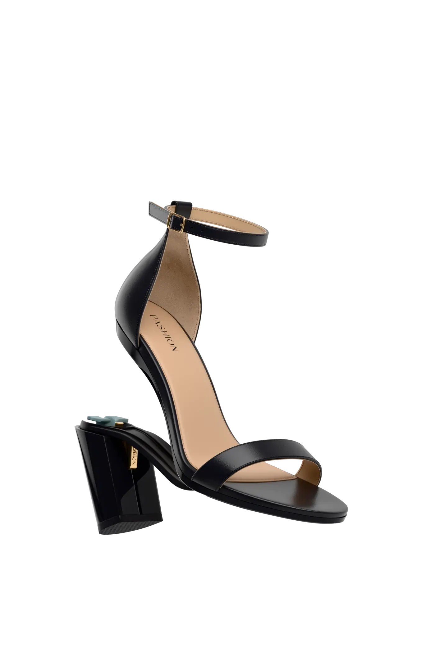Pashion Footwear The Pashionista 4" Block Convertible Heel, Alternate, color, Coal Leather