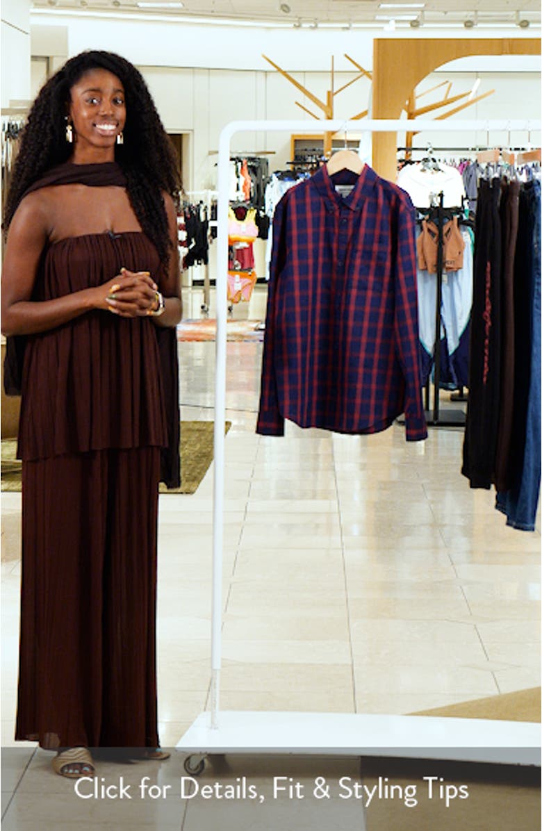 Kids' Plaid Button-Up Shirt, sales video thumbnail