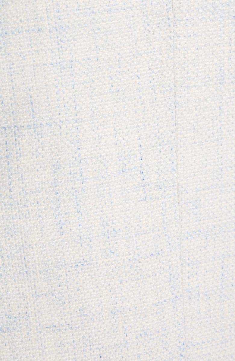 Peter Millar Hyperlight Soft Light Blue Mélange Wool & Linen Blend Sport Coat, Alternate, color, Light Blue