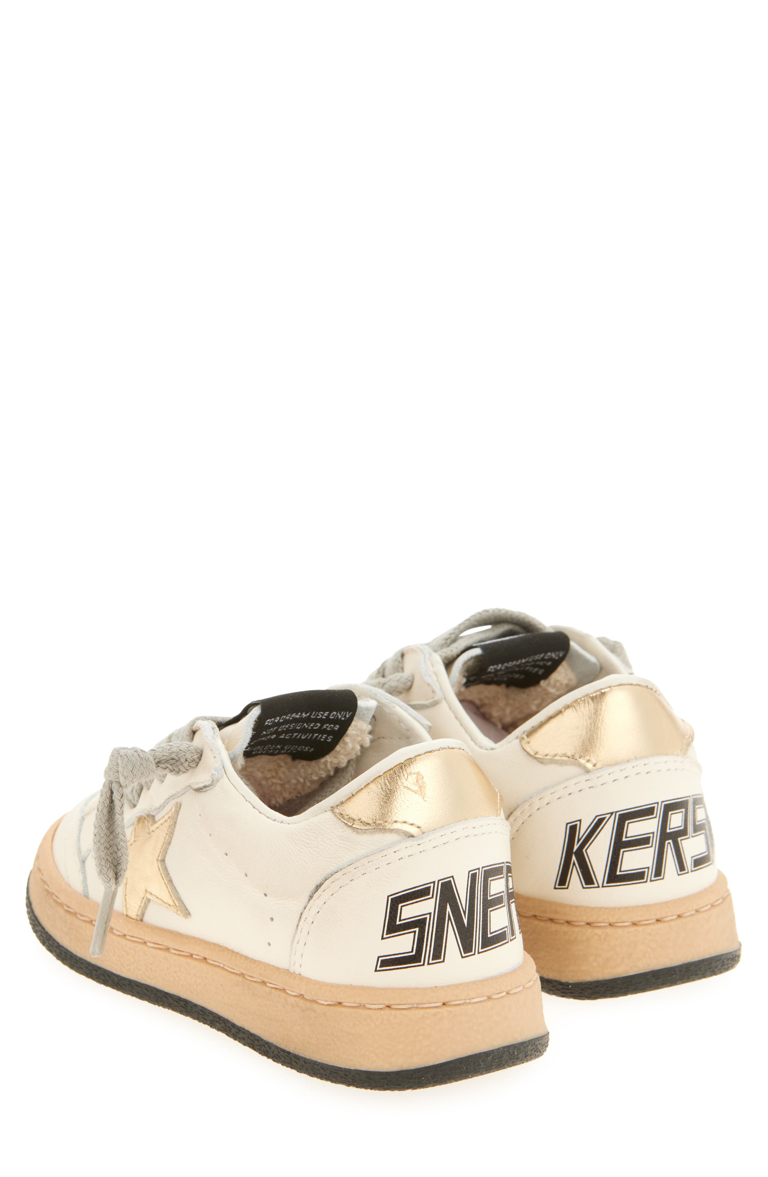 Golden Goose Kids
 Ball Star Sneaker, Alternate, color, White/ Gold
