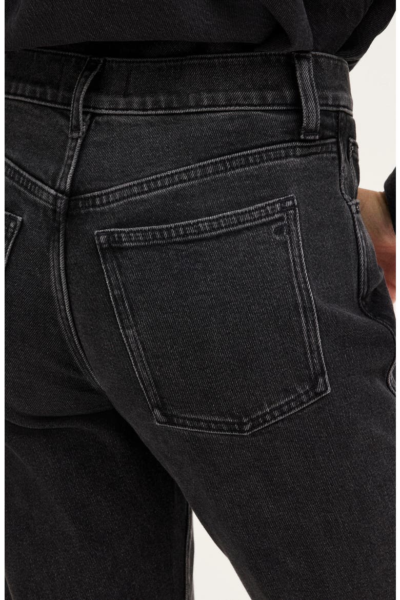 Relaxed Bootcut Jeans, Alternate, color, WASHED BLACK
