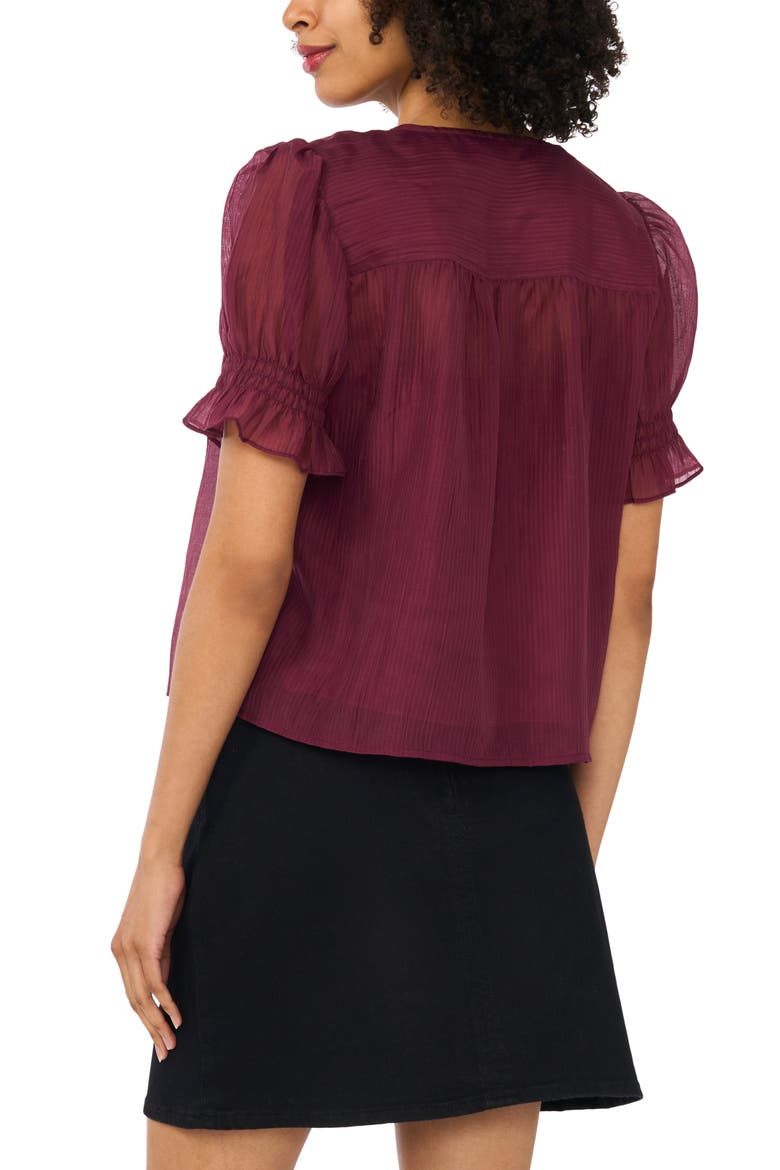 Pintuck Chiffon Top, Alternate, color, VINEYARD PLUM