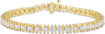 Moissanite Tennis Bracelet Yellow-Silver