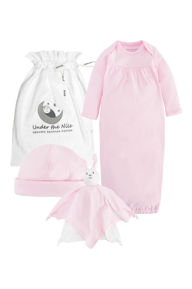 Organic Egyptian Cotton Baby Essentials Gift Set, Main, color, PINK