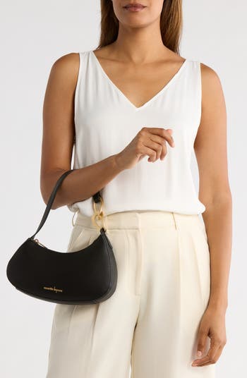 Asymmetric Baguette Shoulder Bag