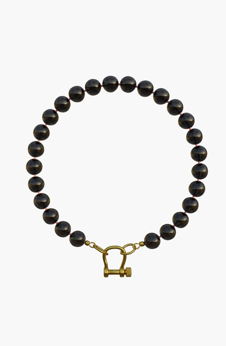 Spicy Dan Sally Charm, Main, color, Smokey Quartz