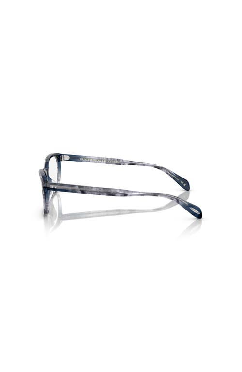 Oliver Peoples 52mm Square Optical Glasses In Blue
