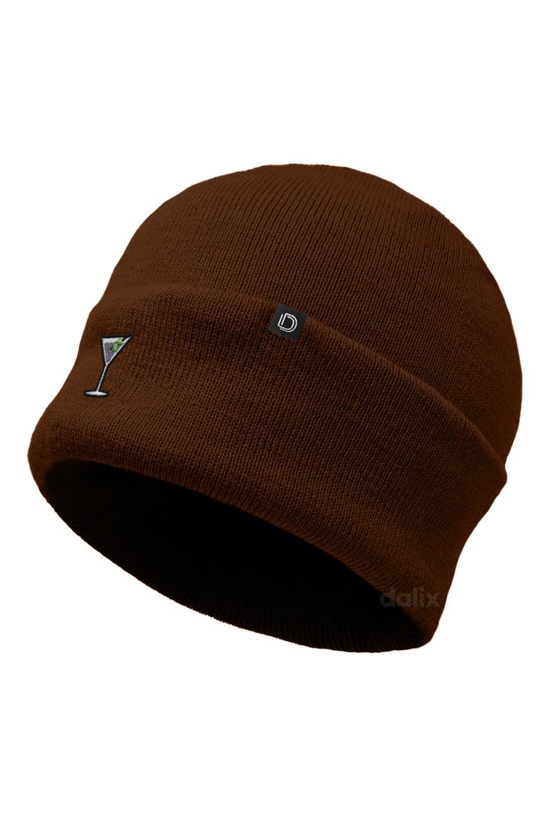 Martini Beanie Cap, Alternate, color, Brown