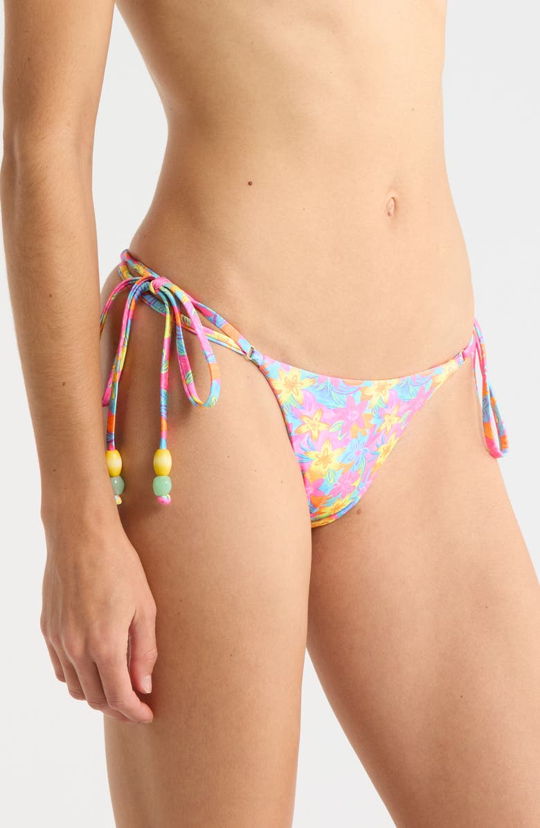 Kulani Kinis Side Tie Bikini Bottoms, Alternate, color, Wildest Dreams