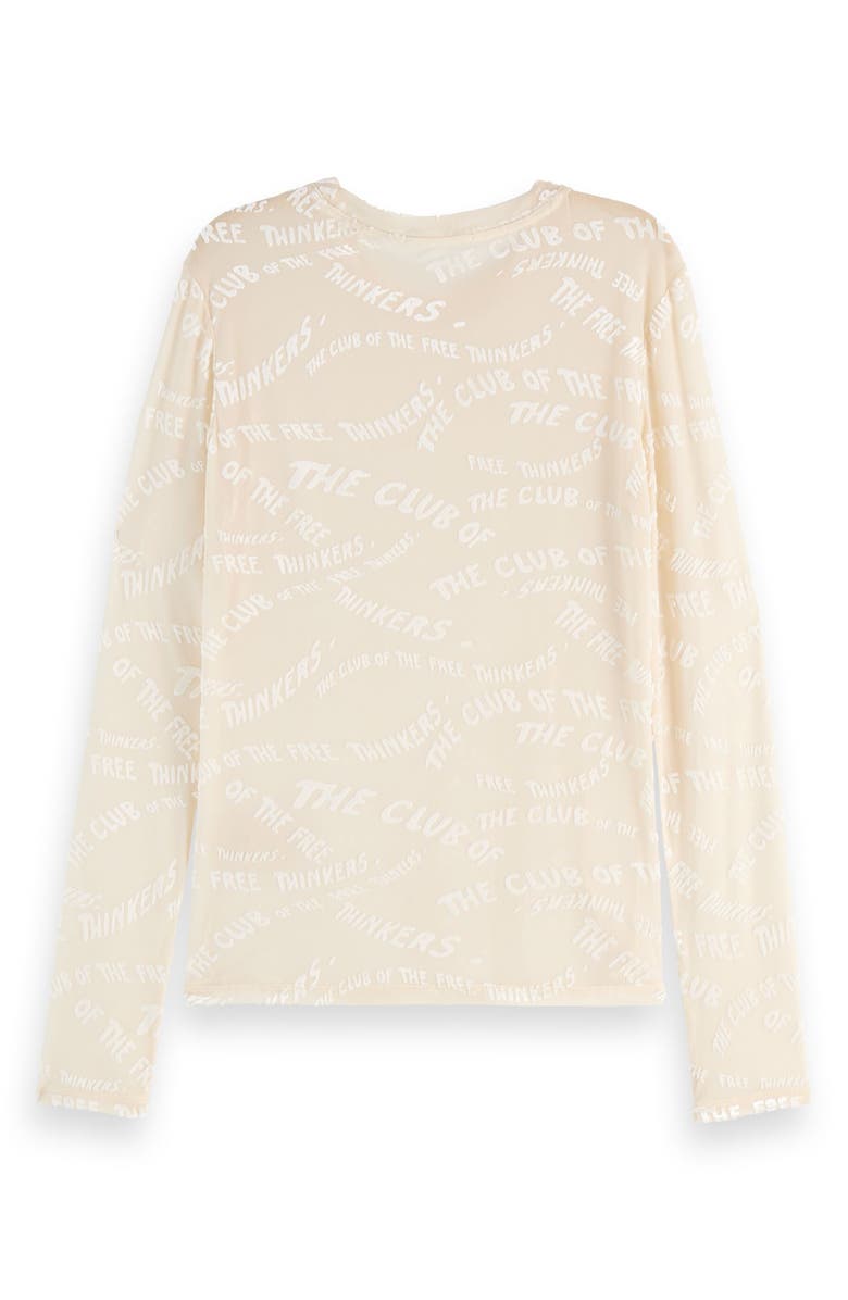 Scotch & Soda Free Thinkers Burnout Long Sleeve T-Shirt, Alternate, color,