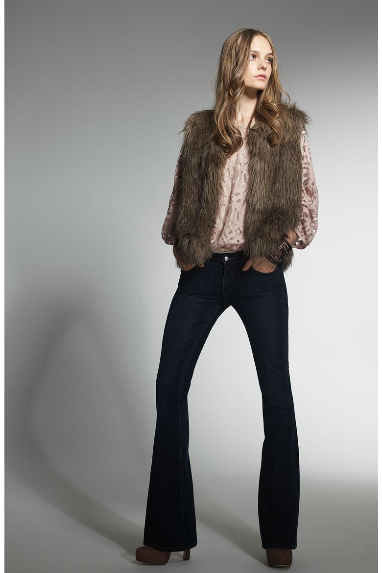 'Natalie' Faux Fur Vest, Alternate, color, RACCOON