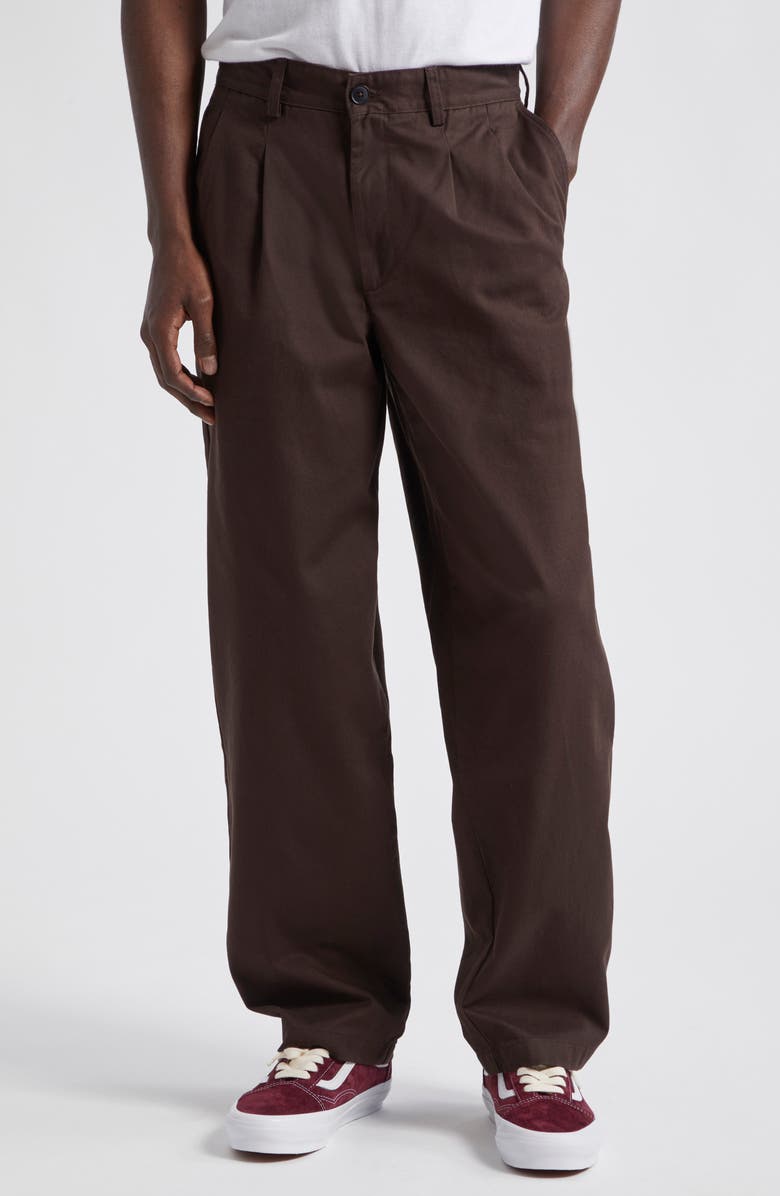Noah Double Pleat Twill Pants, Main, color,