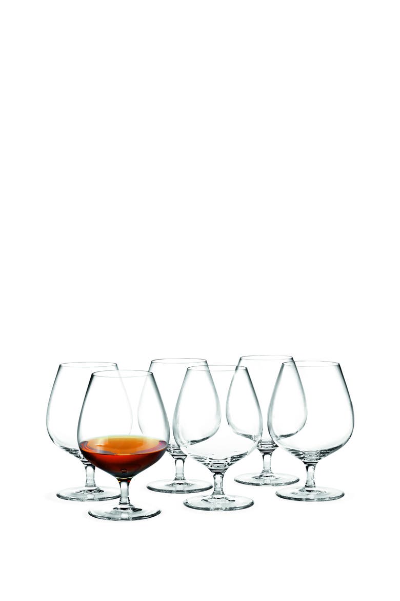 Cabernet 6-Piece Brandy Glass Set, Main, color, Clear