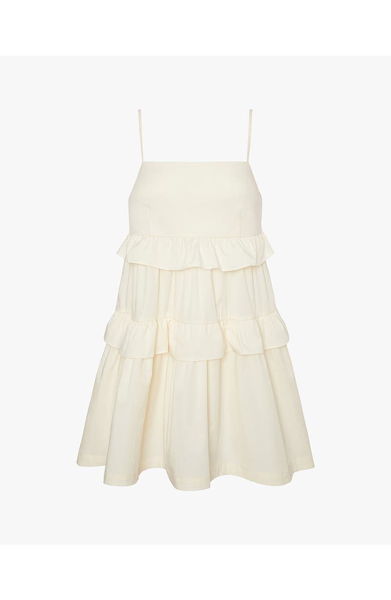 WeWoreWhat Baby Doll Mini Dress, Alternate, color, Ivory