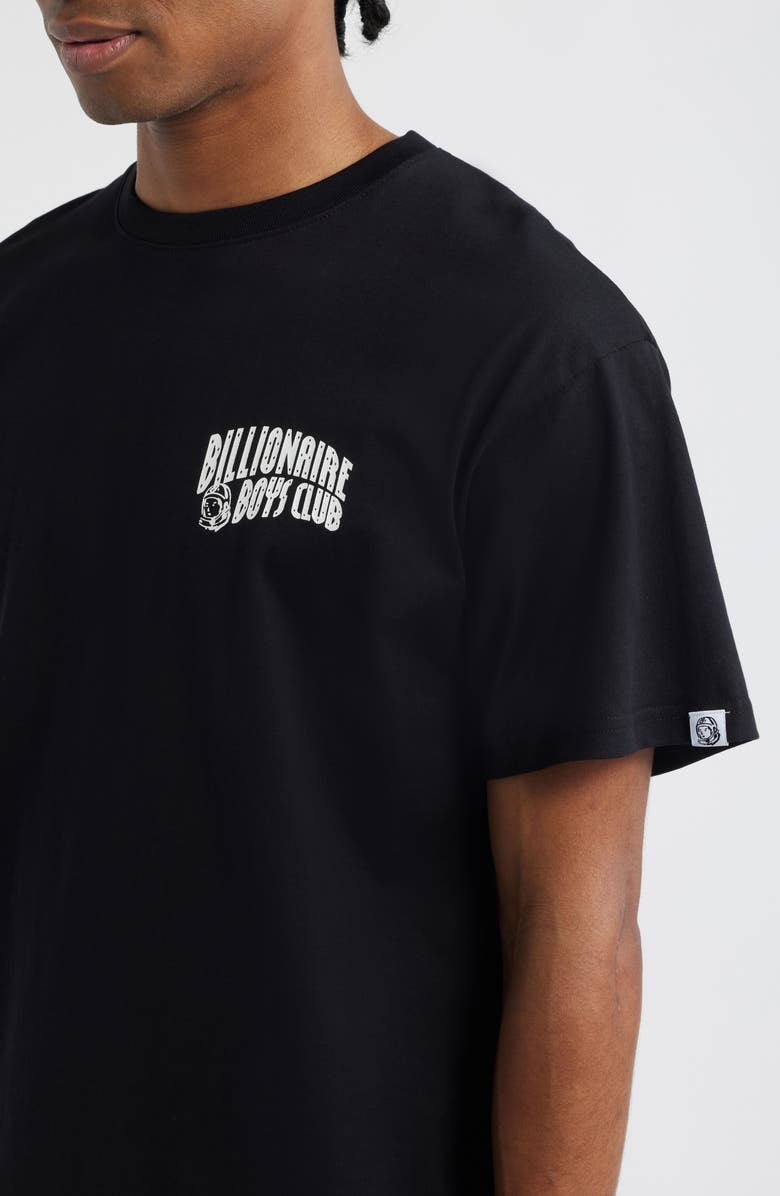 Billionaire Boys Club Curve Logo Short Sleeve Graphic T-Shirt, Alternate, color, Black