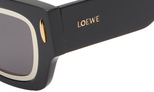 Loewe Signature Geometric Sunglasses In Black