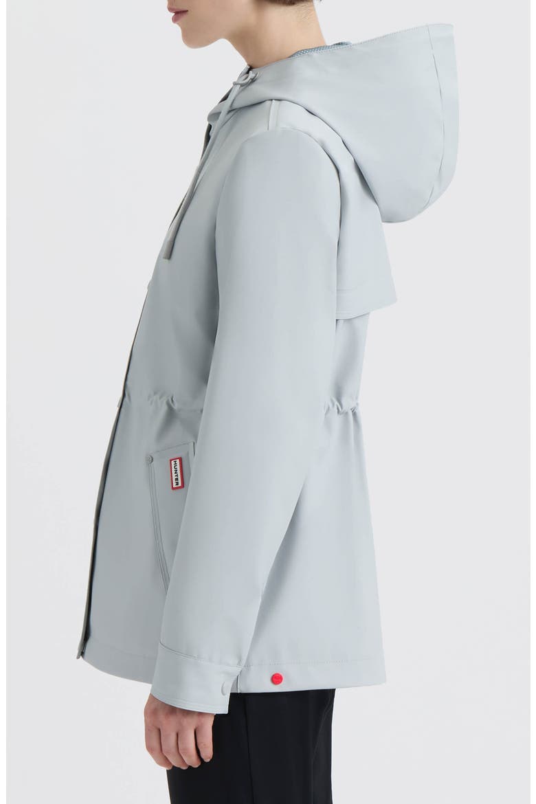 Abbey Short Rubberized Rain Jacket, Alternate, color, SILVER GREY