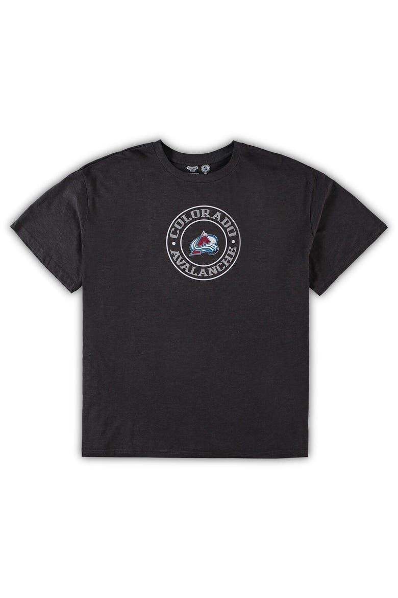Men's Concepts Sport Burgundy/Heathered Charcoal Colorado Avalanche Big & Tall T-Shirt & Shorts Sleep Set, Alternate, color, Burgundy