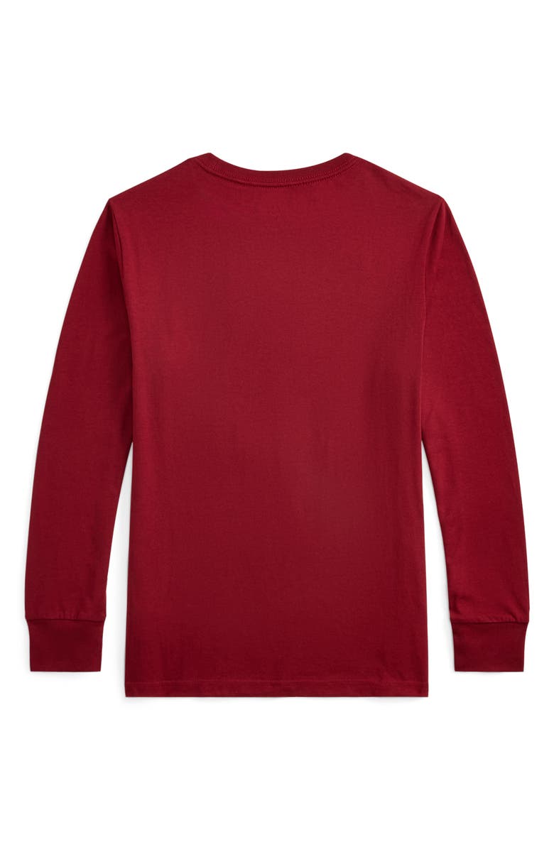 Polo Ralph Lauren Kids' Graphic Logo Jersey T-Shirt, Alternate, color, Red