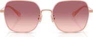 COACH 57mm Irregular Round Sunglasses