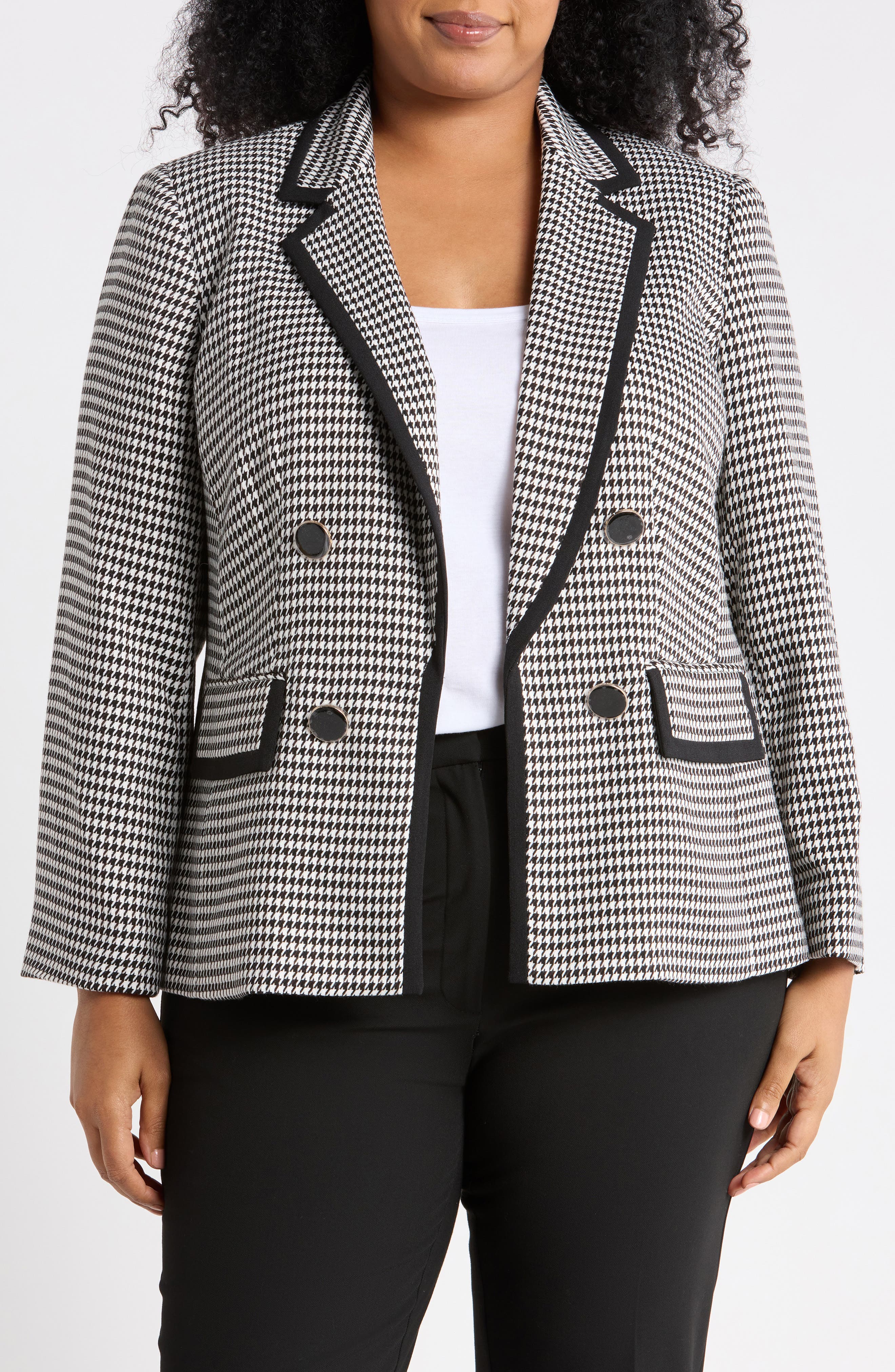 Faux Double Breasted Blazer
