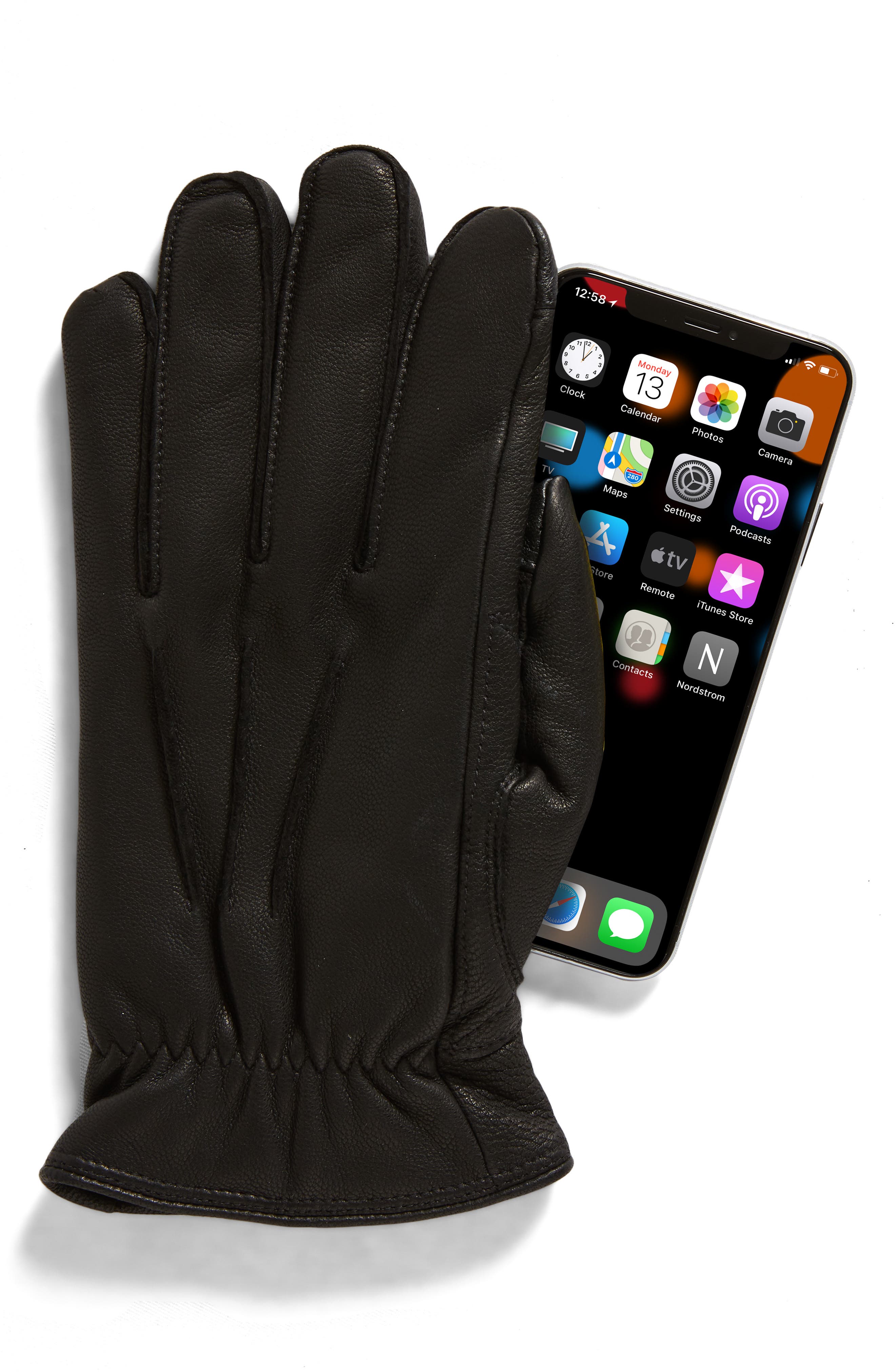 3 Point Leather Gloves (Men) | Nordstrom