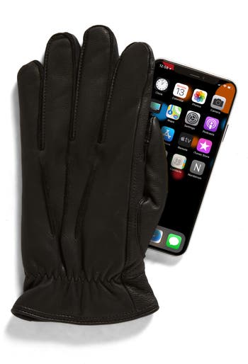 UGG® 3 Point Leather Gloves | Nordstrom