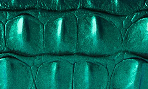 Brahmin Cordelia Croc Embossed Leather Wallet In Green