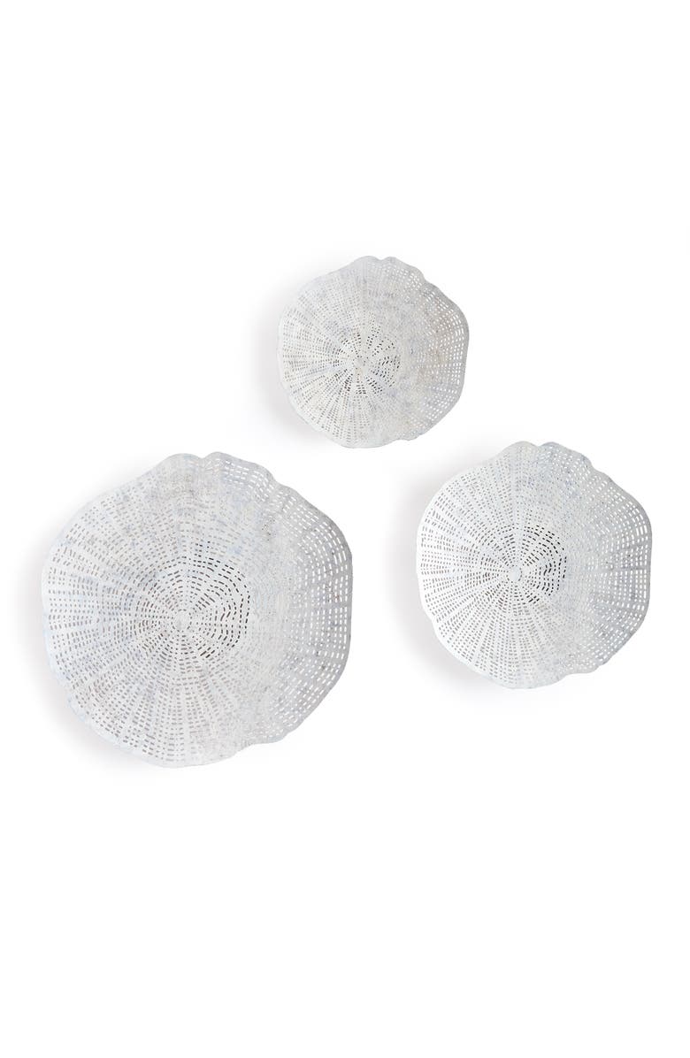 Napa Home & Garden Pacifica Wall Art Set of 3, Main, color, White