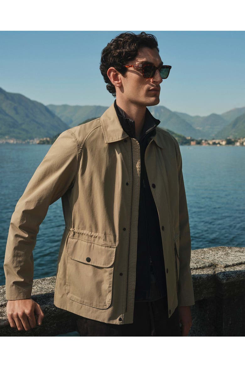 Dwight Tailored Field Jacket In Water-Repellent Organic Cotton, Alternate, color, DIJON