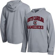 Champion Men's Champion Heather Gray South Carolina Gamecocks High Motor All-Star Long Sleeve Hooded T-Shirt