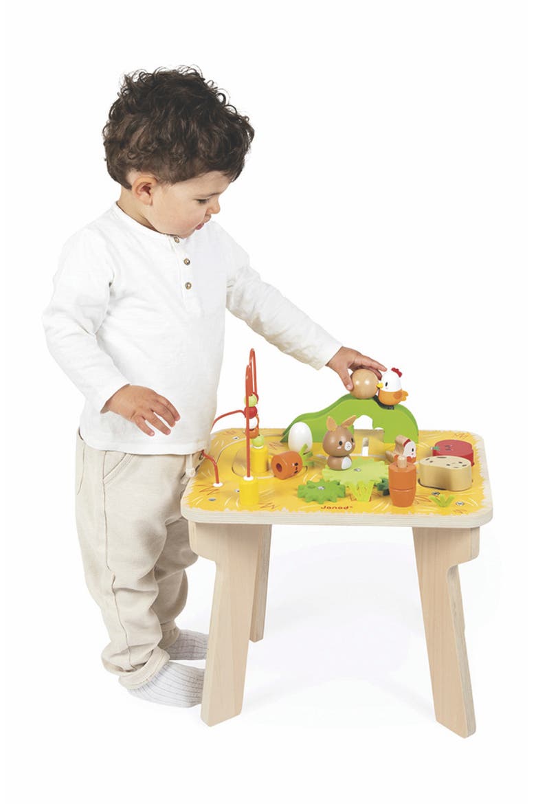 Farm Wooden Multi-Activity Table, Alternate, color, YELLOW