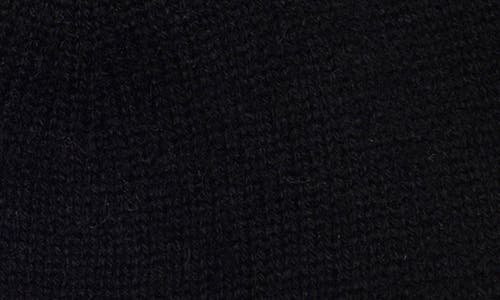 Nordstrom Rack Faux Fur Cashmere Pompom Beanie In Black